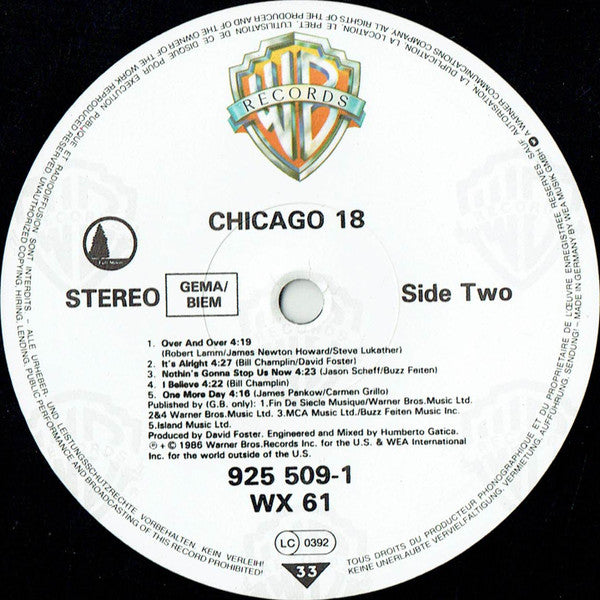 Chicago (2) - Chicago 18 (LP, Album)