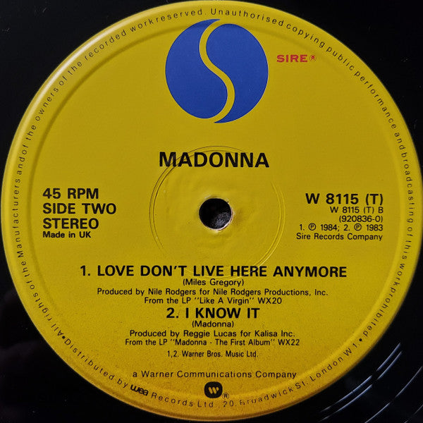 Madonna - The Look Of Love (12"", Single, Pos)