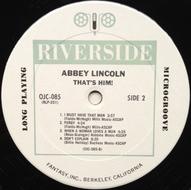 Abbey Lincoln - That's Him(LP, Album, RE)