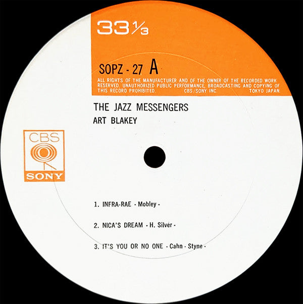 The Jazz Messengers* - The Jazz Messengers (LP, Album, Mono, RE)