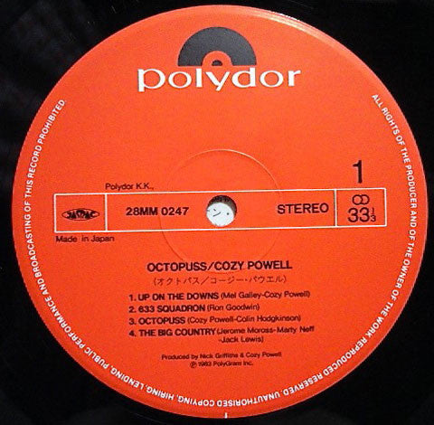 Cozy Powell - Octopuss (LP, Album)
