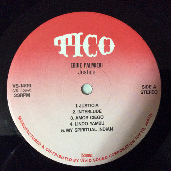 Eddie Palmieri - Justice / Justicia (LP, Album, RE)