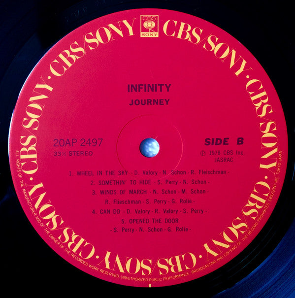 Journey - Infinity (LP, Album, RE)