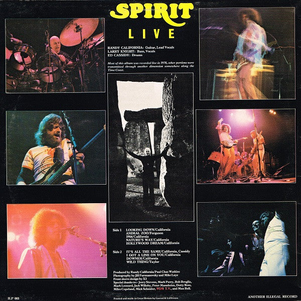 Spirit (8) - Live (LP, Album)