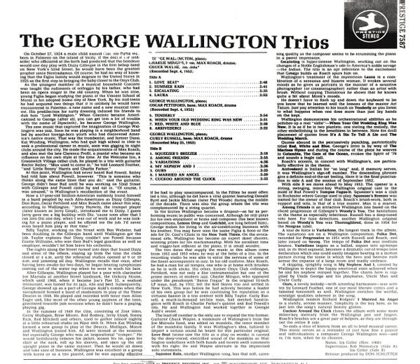 George Wallington - The George Wallington Trios (LP, Comp, RM)