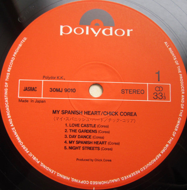 Chick Corea - My Spanish Heart  (2xLP, Album, Ltd, RE, S/Edition, gat)