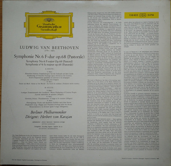 Ludwig van Beethoven - »Pastorale«(LP, Album, Red)