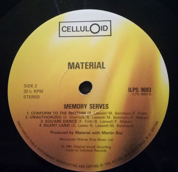 Material - Memory Serves (LP, Album)