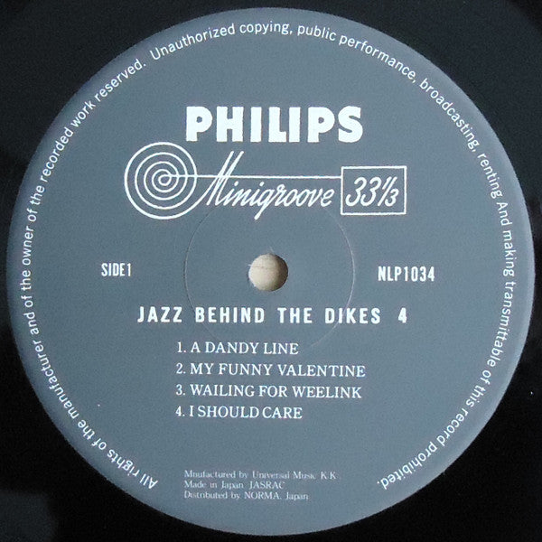 The Wessel Ilcken Combo - Jazz Behind The Dikes 4(10", Mono)