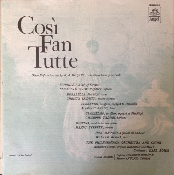 Wolfgang Amadeus Mozart - Così Fan Tutte(4xLP + Box)
