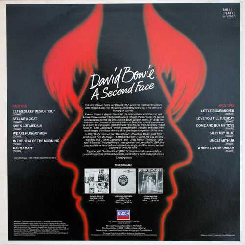 David Bowie - A Second Face (LP, Comp)
