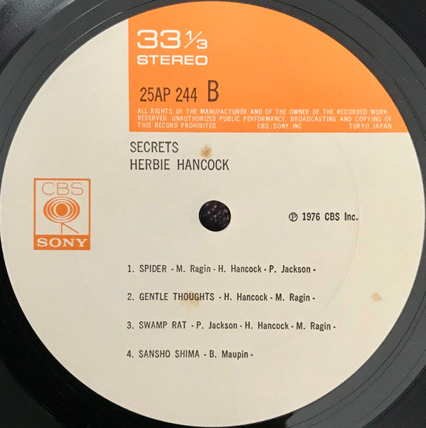 Herbie Hancock - Secrets (LP, Album)