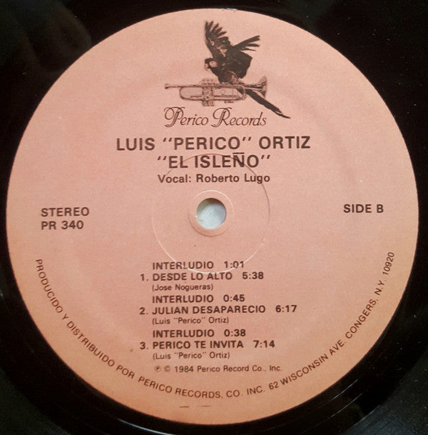 Luis ""Perico"" Ortiz - El Isleño(LP, Album, Pin)