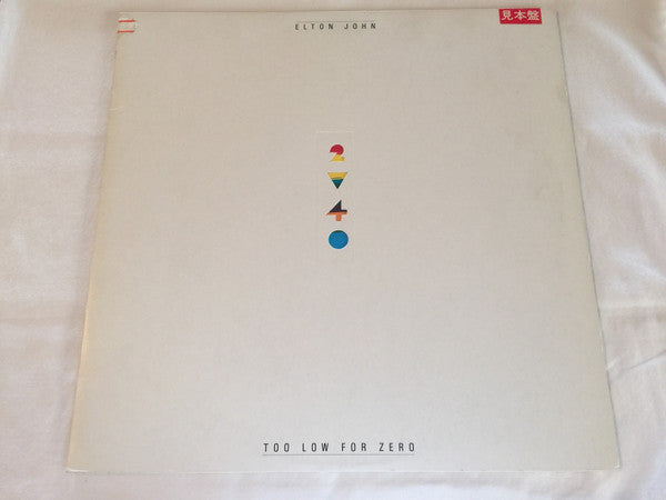 Elton John - Too Low For Zero (LP, Album, Promo)