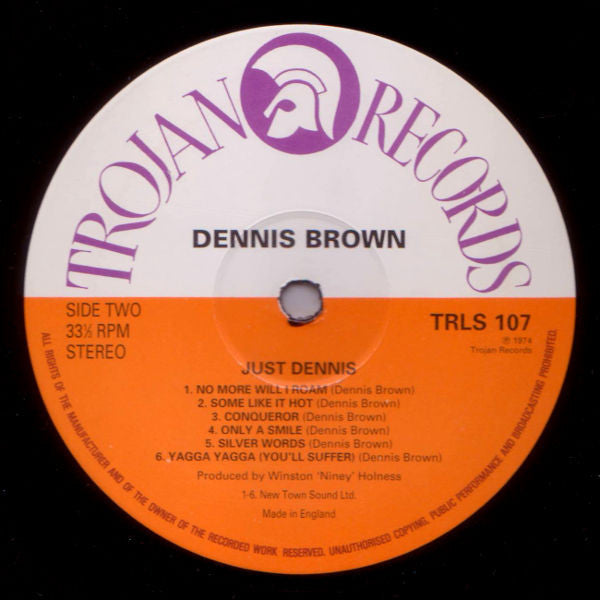 Dennis Brown - Just Dennis (LP, Album, RE)