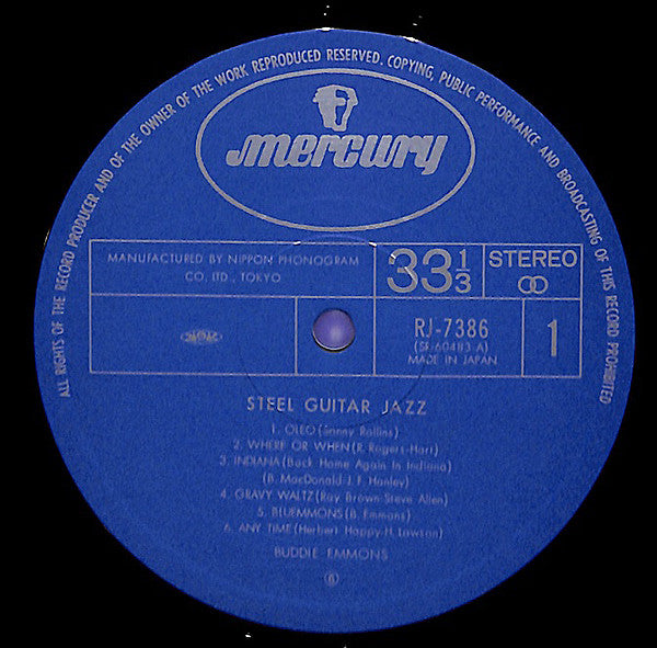 Buddie Emmons* - Steel Guitar Jazz (LP, Album, RE)