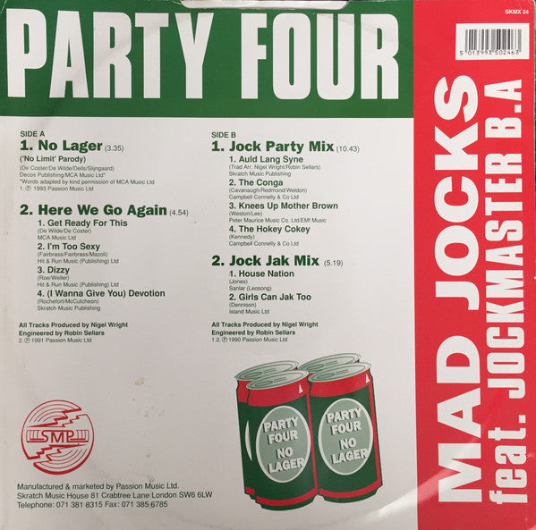 Mad Jocks Feat. Jockmaster B.A. - Party Four (12"", P/Mixed, Gre)