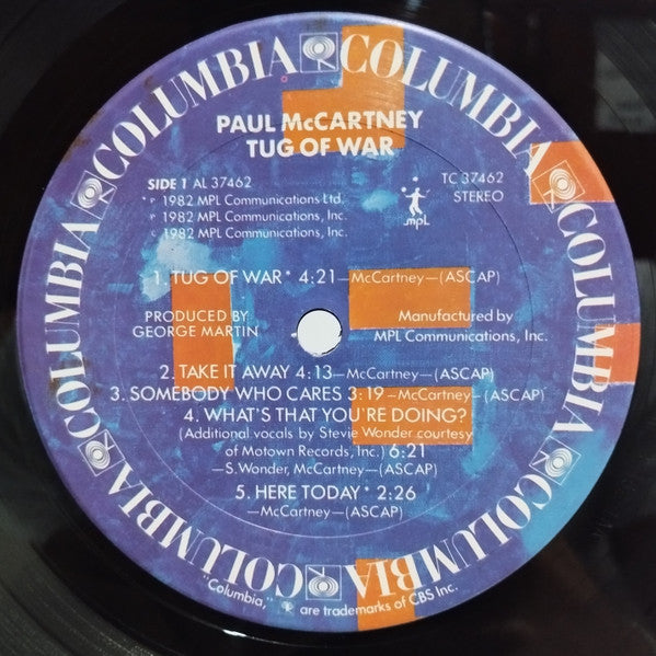 Paul McCartney - Tug Of War (LP, Album)