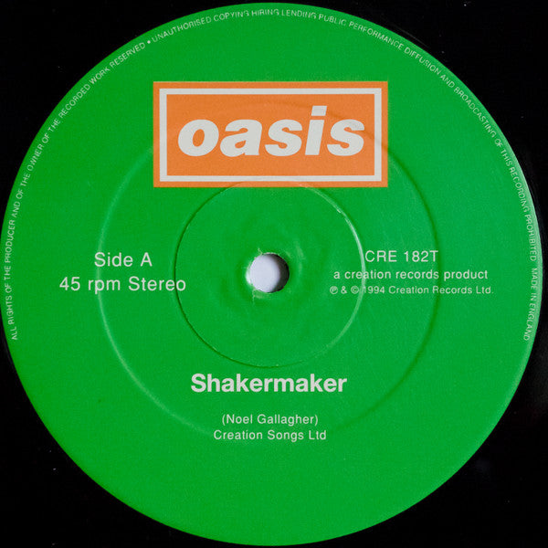 Oasis (2) - Shakermaker (12"", Single)