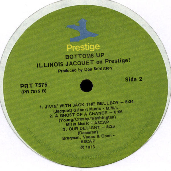 Illinois Jacquet - Bottoms Up - Illinois Jacquet On Prestige!(LP, A...