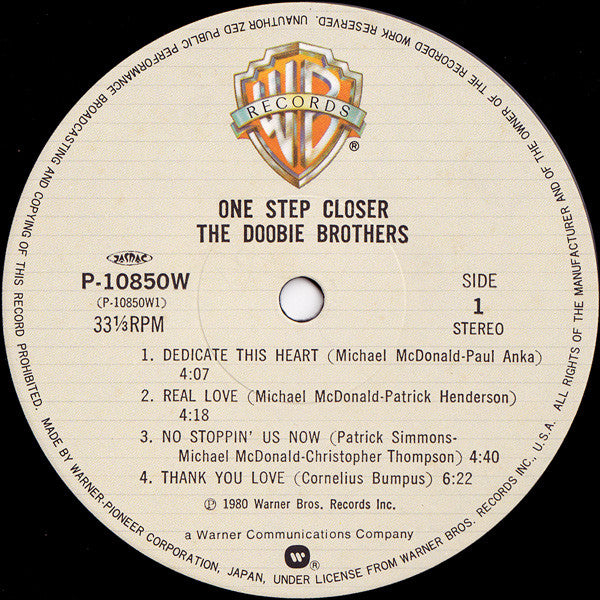 The Doobie Brothers - One Step Closer (LP, Album)
