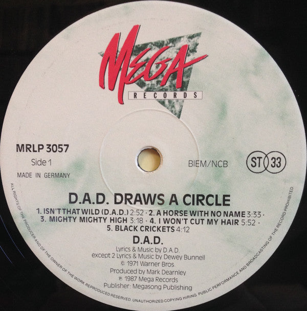 D.A.D.* - D.A.D. Draws A Circle (LP, Album)