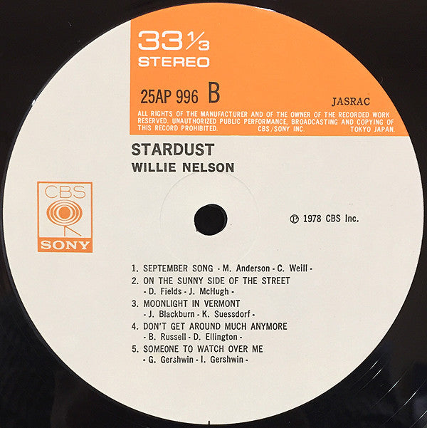 Willie Nelson - Stardust (LP, Album)
