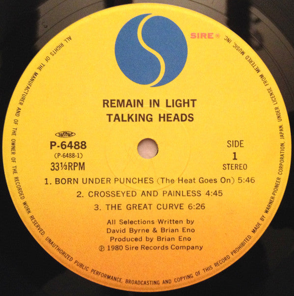 Talking Heads - Remain In Light (LP, Album, Ltd, RE)