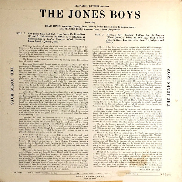 The Jones Boys - The Jones Boys (LP, Album, Mono)