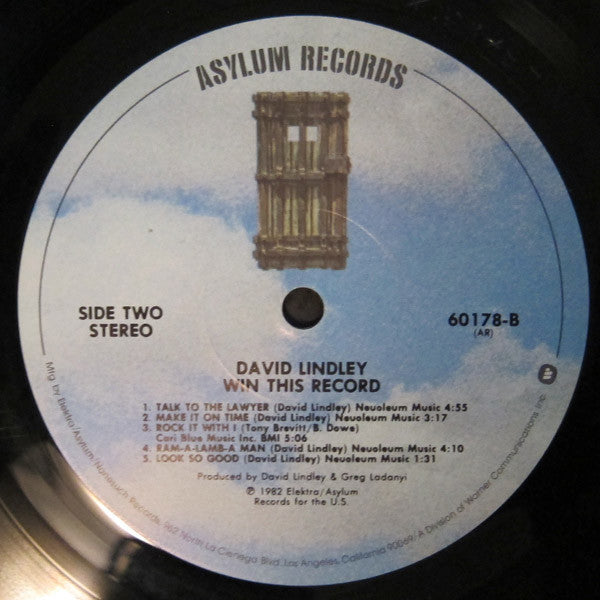 David Lindley And El Rayo-X - Win This Record! (LP, Album, All)