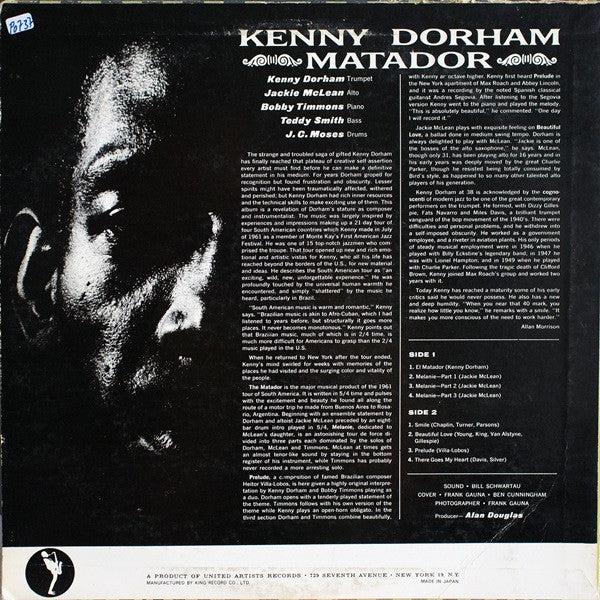 Kenny Dorham = ケニー・ドーハム* - Matador = マタドール (LP, Album, Ltd, RE)