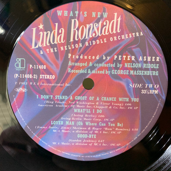 Linda Ronstadt & The Nelson Riddle Orchestra* - What's New (LP, Album)