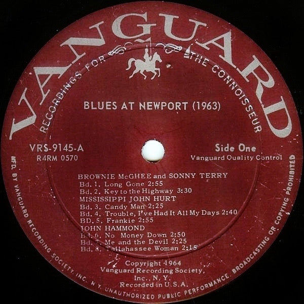 Various - Blues At Newport (Recorded Live At The Newport Folk Festi...