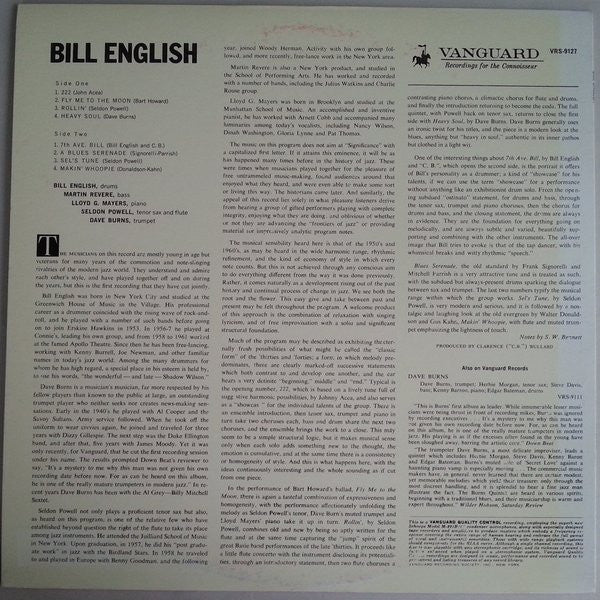 Bill English - Bill English (LP, Mono, RE)