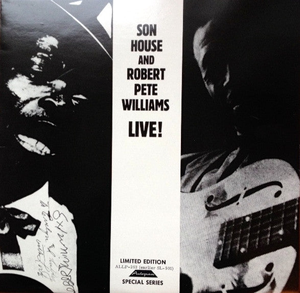 Son House And Robert Pete Williams - Live!   (LP, Album, Ltd, RE)