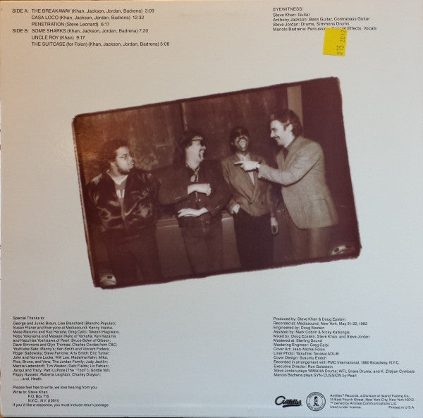 Steve Khan - Casa Loco (LP, Album)