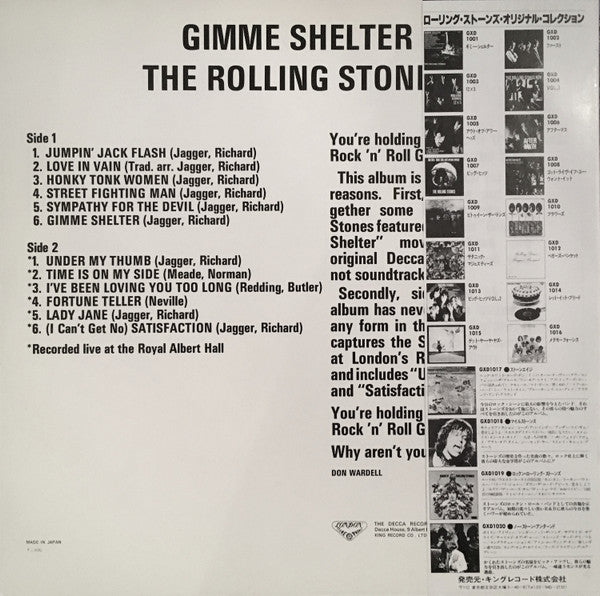 The Rolling Stones - Gimme Shelter (LP, Comp, RE)