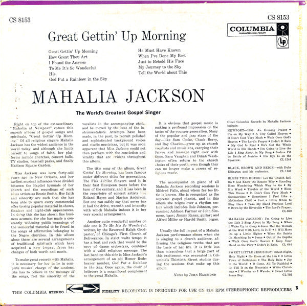 Mahalia Jackson - Great Gettin' Up Morning (LP, Album)