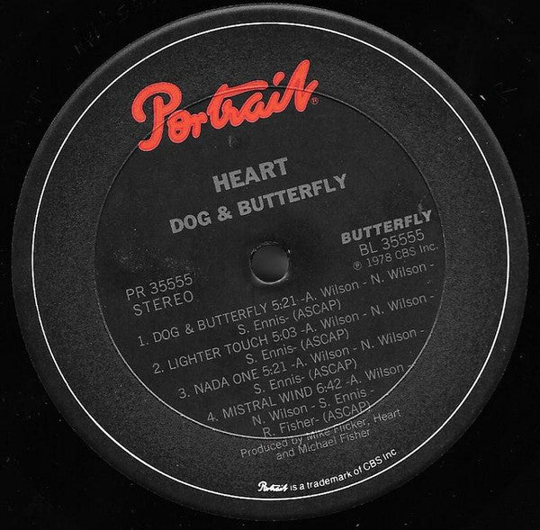 Heart - Dog & Butterfly (LP, Album, RE, Pit)
