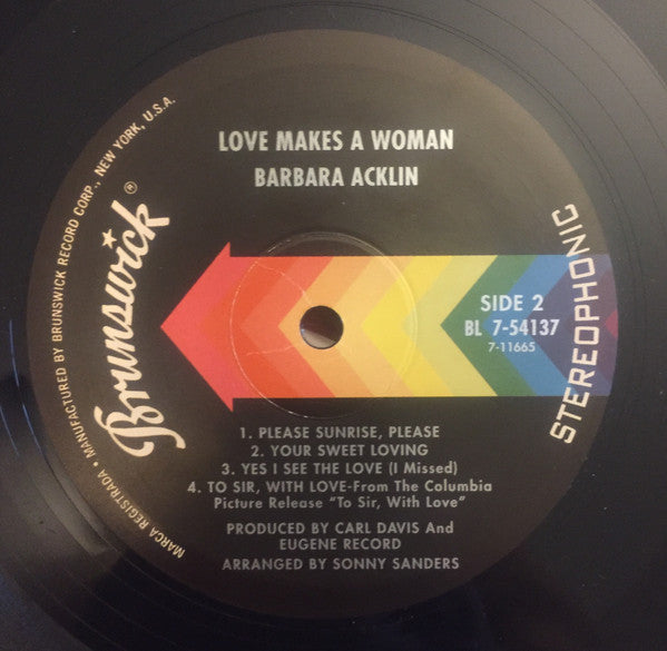 Barbara Acklin - Love Makes A Woman (LP, Album, RE)