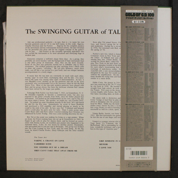 Tal Farlow - The Swinging Guitar Of Tal Farlow (LP, Album, Mono, RE)