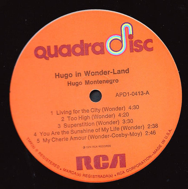 Hugo Montenegro - Hugo In Wonder-Land (LP, Album, Quad)