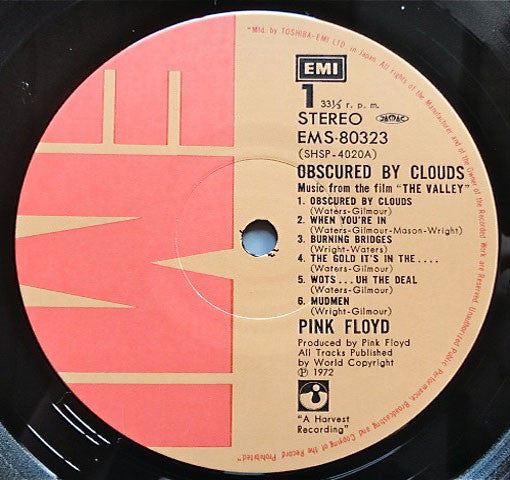 Pink Floyd - Obscured By Clouds = 雲の影 (LP, Album, RE)