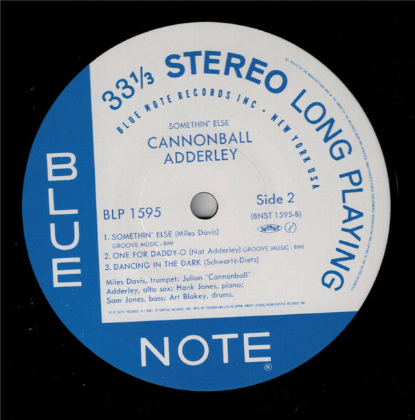 Cannonball Adderley - Somethin' Else (LP, Album, RE)