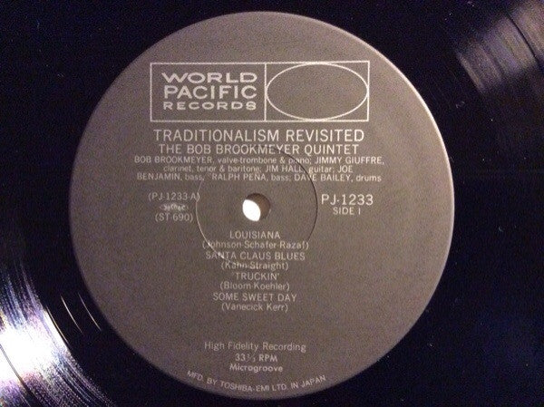 Bob Brookmeyer Quintet - Traditionalism Revisited(LP, Album, Mono, RE)