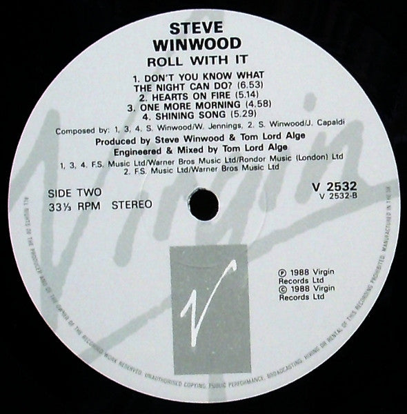 Steve Winwood - Roll With It (LP, Album)