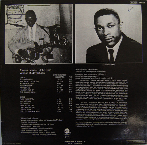 Elmore James / John Brim - Whose Muddy Shoes (LP, Comp, RE)