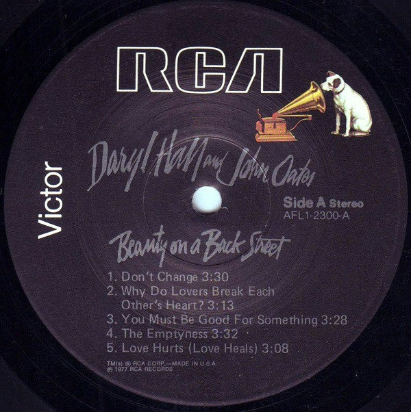 Daryl Hall And John Oates* - Beauty On A Back Street (LP, Album)