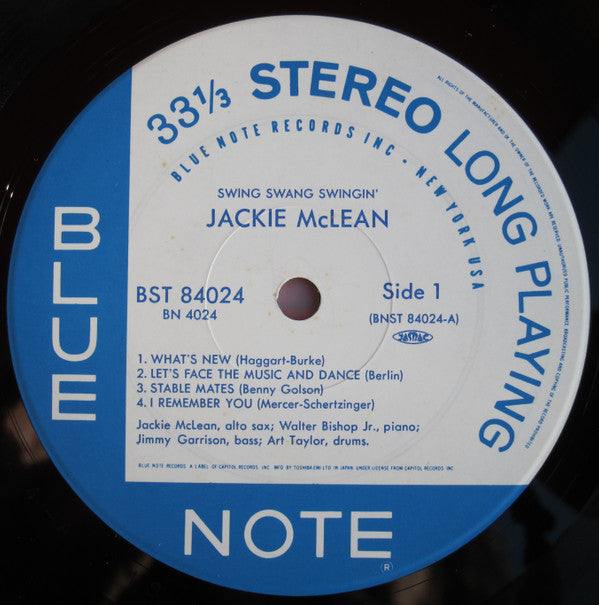 Jackie McLean - Swing, Swang, Swingin' (LP, Album, Ltd, RE)