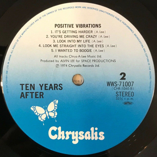 Ten Years After - Positive Vibrations (LP, Album, RE)